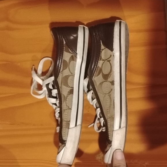 Coach Francesca Brown Monogram Shoes Size 7.5 - Picture 2 of 8